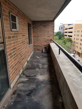 Patio/balcony in select units